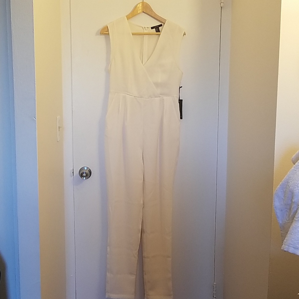 NWT Sophisticated Cream Jumpsuit